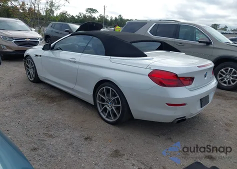 2013 BMW 650I из США, поврежденный, VIN WBAYP9C51DD168798